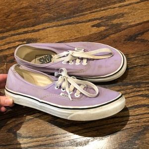 Authentic vans lavender size 7